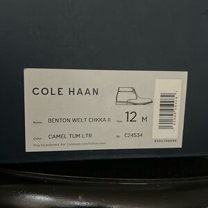 Cole Haan- size: 12, color: Camel Tum LTR, never worn shoes